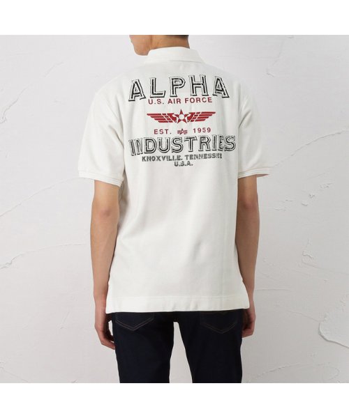 MAC HOUSE(men)(マックハウス（メンズ）)/ALPHA アルファ 半袖パッチポロシャツ AF MARK TC1478－0/img03