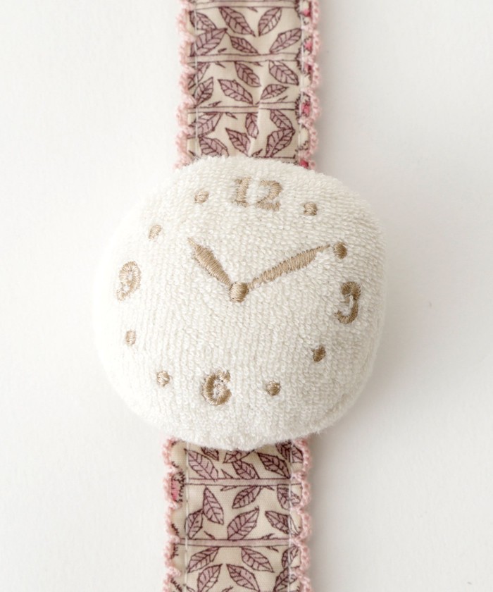 リバティプリント/時計型ラトル(504003527)  アフタヌーンティー 