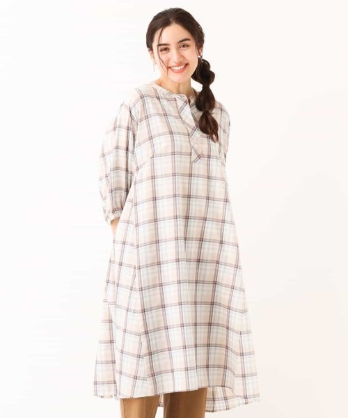 セール 40 Off 大きいサイズ チェック柄マキシワンピース エウルキューブ Eur3 Magaseek