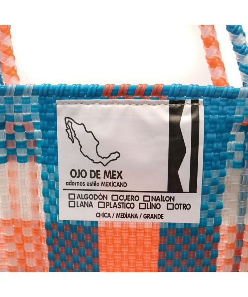 OJO DE MEX　(オホデメックス)/オホ デ メックス トート OJO DE MEX バッグ Plastico CAGO Tote Check S A4 カゴトート/img15