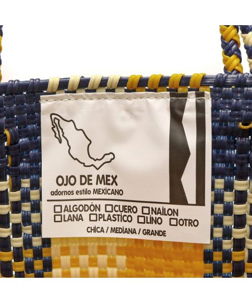 OJO DE MEX　(オホデメックス)/オホ デ メックス トート OJO DE MEX バッグ Plastico CAGO Tote Check M A4 カゴトート/img15