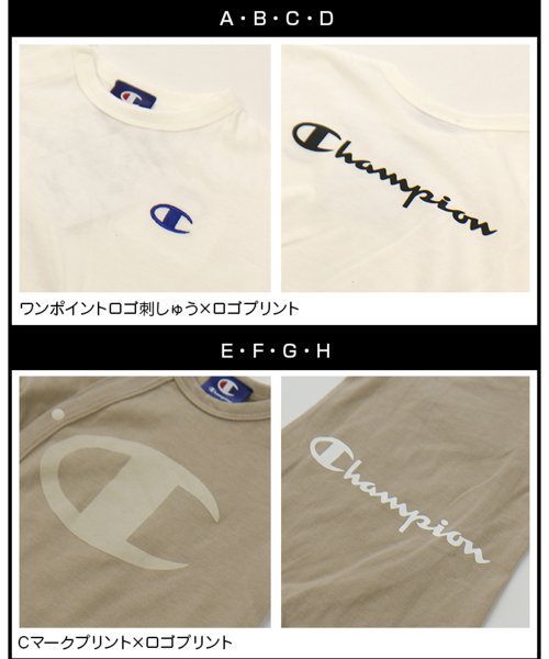 CHAMPION(チャンピオン)/チャンピオンロゴバリ半袖ミニカバーオール/champion/img05