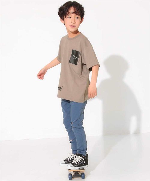 ANAP KIDS(アナップキッズ)/ロールアップ袖プリントビッグTシャツ/img10