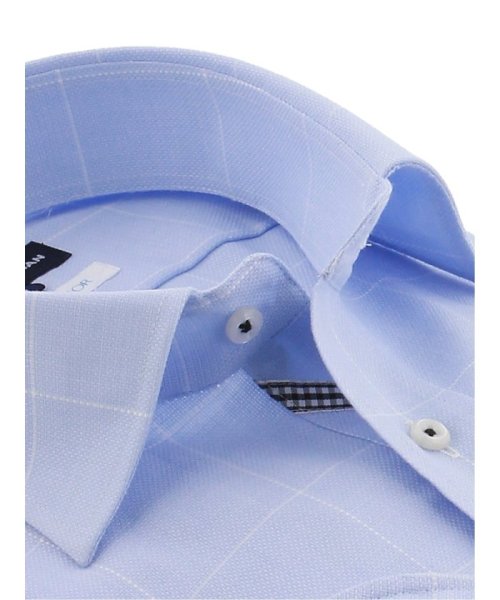 TAKA-Q(タカキュー)/クールファクター 形態安定レギュラーフィット ワイドカラー長袖シャツ/img01