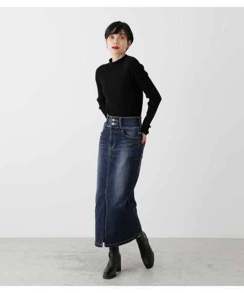 AZUL by moussy(アズールバイマウジー)/HIGH WAIST SLIT DENIM SK ２/img40