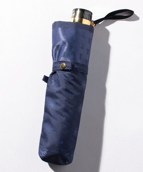 LANVIN en Bleu(umbrella)(ランバンオンブルー（傘）)/LANVIN en Bleu（ランバン オン ブルー）折りたたみ傘　カチオンジャガード/img02
