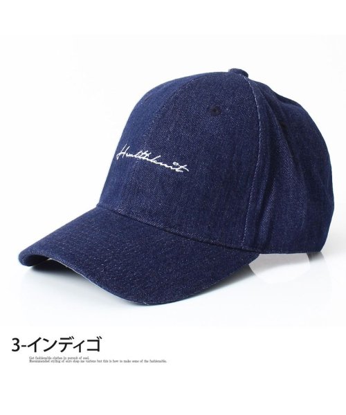 TopIsm(トップイズム)/Healthknit ヘルスニット コットン ツイル 刺繍入り ベースボール キャップ バックストラップ 野球帽 無地 綿100％ ローキャップ メンズ 帽子/img03