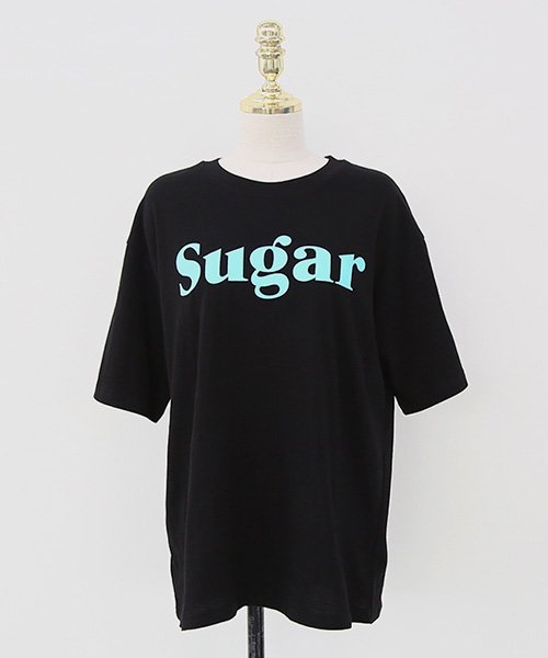 NANING9(ナンニング)/NANING9(ナンニング)Sugar半袖Tシャツ Tシャツ 半袖 ロゴ トップス ゆったり レディース オーバーサイズ/img17