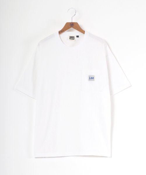 LAZAR(ラザル)/【Lazar】Lee/リー 【別注/コラボ】 ビッグシルエット ワンポイント ピスネーム ポケット Tシャツ/2021 SPRING SUMMER/img01