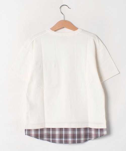 petit main(プティマイン)/【吸水速乾】ポケット付裾切り替えTシャツ/img01