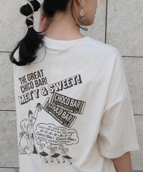 LOWYBYCORNERS(コーナーズ)/フレーフレーチョコバープリントビッグTシャツ/img07