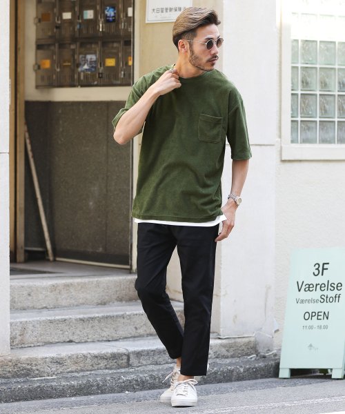 マイクロパイルbigタンクトップアンサンブル アンサンブル Tシャツ メンズ ティーシャツ 半袖 カットソー タンクトップ タンク レイヤード 重ね着 トッ ジギーズショップ Jiggys Shop Magaseek