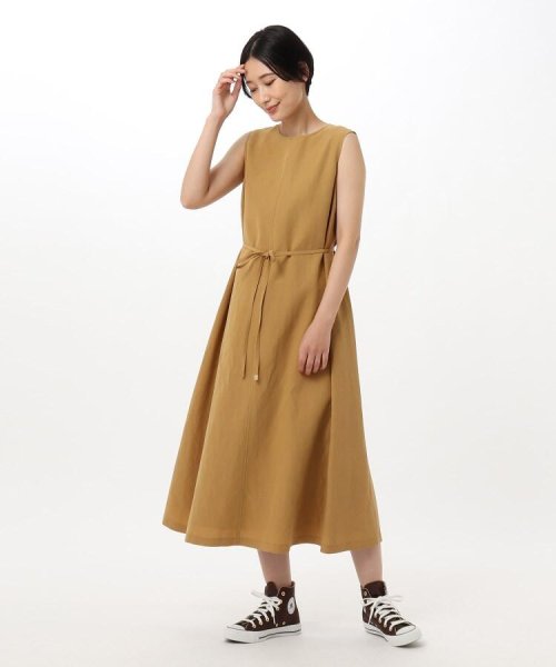 セール L 洗える リネン混aラインワンピース アンタイトル Untitled Magaseek