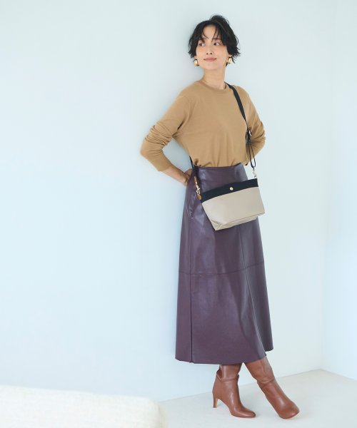 【VERY 10月号掲載】【Breath TOPKAPI】ブレス トプカピ RIPPLE リプル スリム レディース ミニショルダー バッグ【キズ にも強い】 