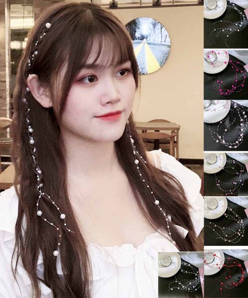 セール ヘアアクセサリー パール子供 ダンス 編み込み かわいい 髪飾り 上品 パーティー飾りヘアアレンジ レディース キッズ 子供用 ショッピングゴー Shoppinggo Magaseek