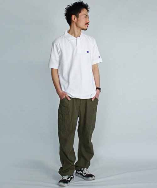 CHAMPION(チャンピオン)/【Ｃhampion】 チャンピオン ワンポイント 無地 カノコ 半袖 ポロシャツ/img08