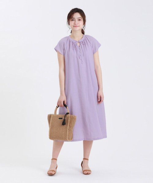 セール マッキントッシュ フィロソフィー Mackintosh Philosophy フロントリボンリネンワンピース Magaseek