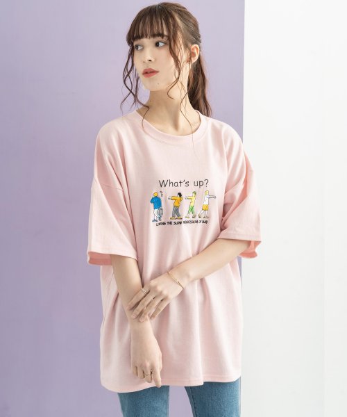 Rocky Monroe(ロッキーモンロー)/プリントT 半袖 メンズ レディース カジュアル ストリート Tシャツ バックプリント イラスト ホワイト ブラック ビッグシルエット ドロップショルダー スケ/img46