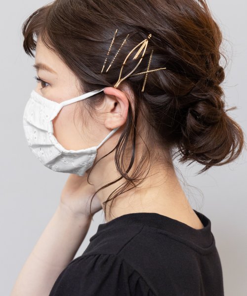 mili an deni(ミリアンデニ)/洗える エコマスク 3枚セット UV・抗菌 綿麻素材 春 夏用 レディース/img16