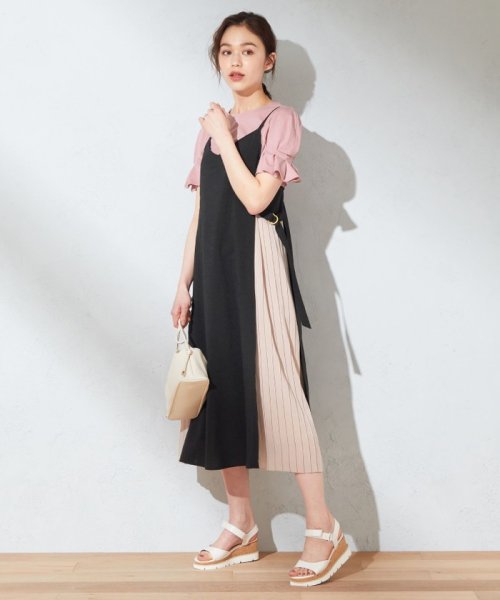 セール 50 Off 洗える プリーツコンビ ワンピース フェルゥ Feroux Magaseek