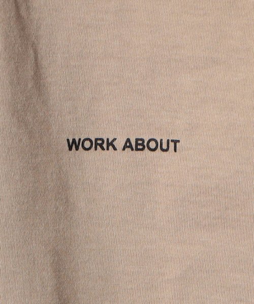 WORK ABOUT(WORK ABOUT)/【WORK ABOUT/ワークアバウト】BOXロゴ ビッグシルエット Tシャツ/img11