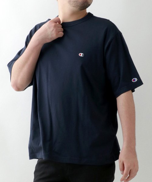 MARUKAWA(大きいサイズのマルカワ)/【Champion】チャンピオン 大きいサイズ[3L－5L] ワンポイント Tシャツ ロゴ 刺繍 半袖 ティーシャツ アメカジ カジュアル メンズ/img16