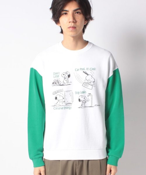 BENETTON (mens)(ベネトン（メンズ）)/【PEANUTSコラボ】JCCスヌーピー＆ウッドストックプリントスウェットトレーナー/img27