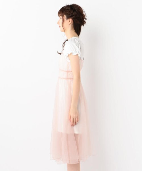 ショルダーパールチュールキャミワンピース Mentorservicing Com