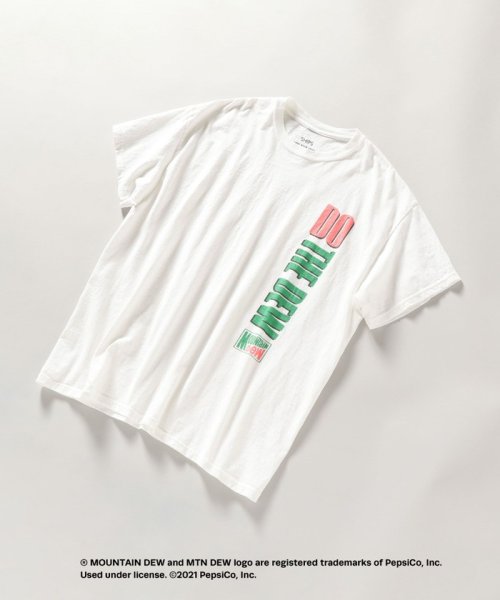 SHIPS MEN(シップス　メン)/【WEB限定/SHIPS別注】GOOD ROCK SPEED: ピグメント加工 American food ロゴ プリント Tシャツ ホワイトボディ/img11