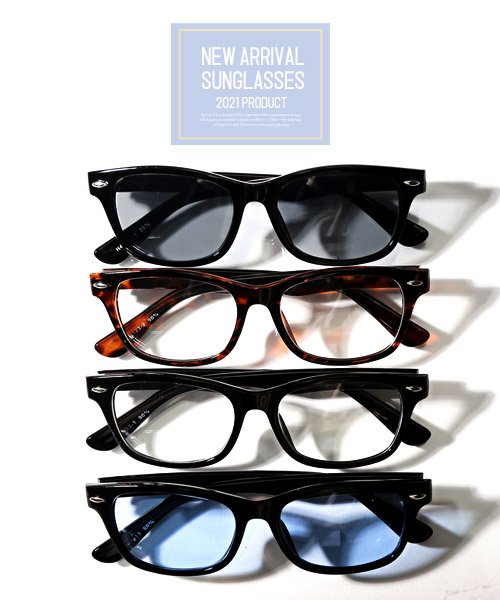 LUXSTYLE(ラグスタイル)/スクエアサングラス/サングラス メンズ レディース グラサン スクエア 眼鏡 伊達眼鏡/img10