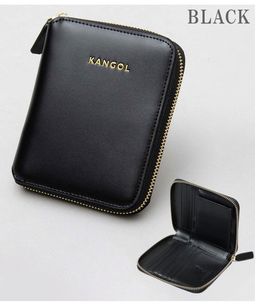 KANGOL(KANGOL)/KANGOL カンゴール ラウンドジップ ショートウォレット 二つ折り財布 シンプル コンパクト ミニ財布/img10