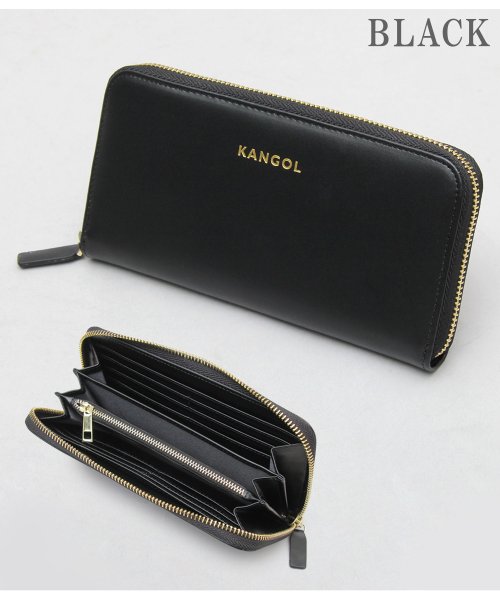 KANGOL(KANGOL)/KANGOL カンゴール ラウンドジップ ロングウォレット 長財布 シンプル コンパクト/img10