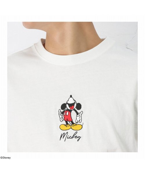 MAC HOUSE(men)(マックハウス（メンズ）)/Disney ディズニー ミッキー/ワンポイント刺繍Tシャツ 391103388/img04