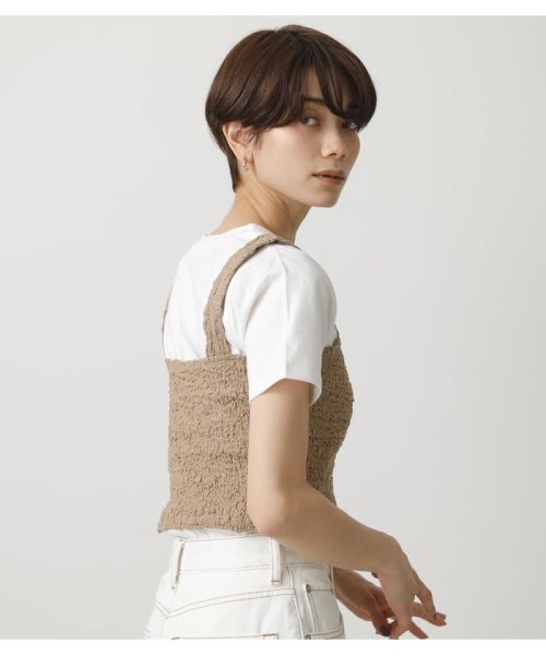 AZUL by moussy(アズールバイマウジー)/GATHER BUSTIER SET TOPS/img10