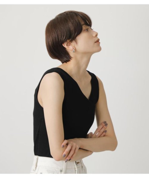 AZUL by moussy(アズールバイマウジー)/DOUBLE STRAP KNIT TANKTOP/img01