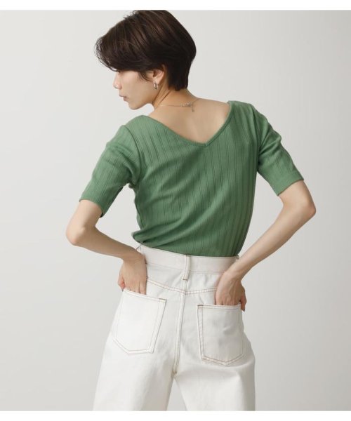 AZUL by moussy(アズールバイマウジー)/2WAY WIDE RIB TOPS/img19