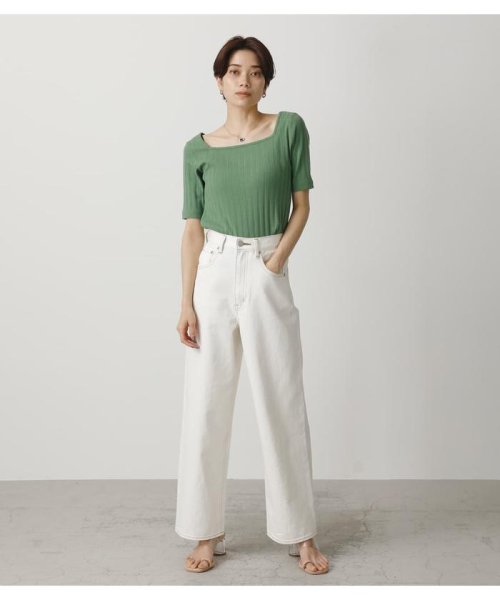 AZUL by moussy(アズールバイマウジー)/2WAY WIDE RIB TOPS/img21