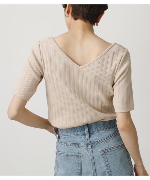 AZUL by moussy(アズールバイマウジー)/2WAY WIDE RIB TOPS/img29