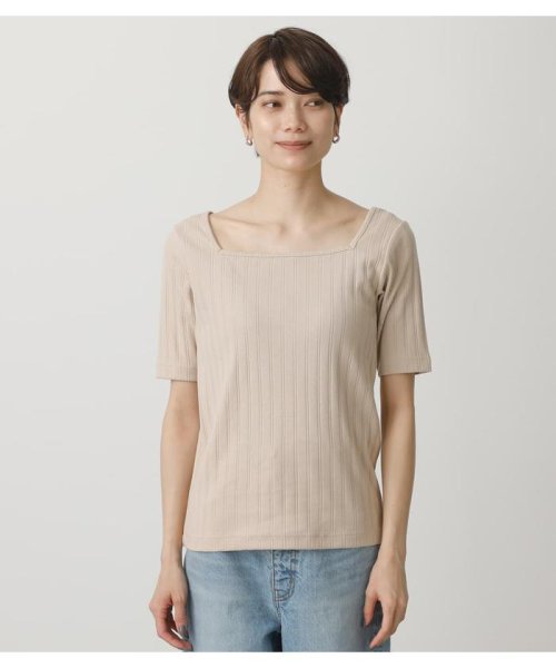 AZUL by moussy(アズールバイマウジー)/2WAY WIDE RIB TOPS/img31