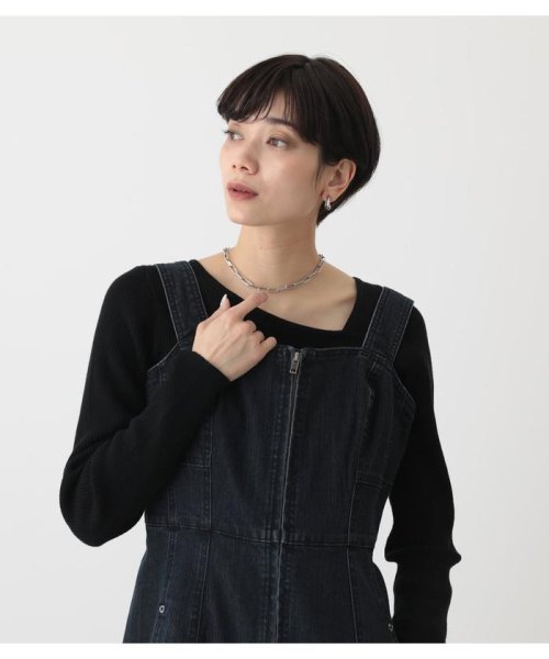 AZUL by moussy(アズールバイマウジー)/ZIP UP JUMPER DRESS/img21