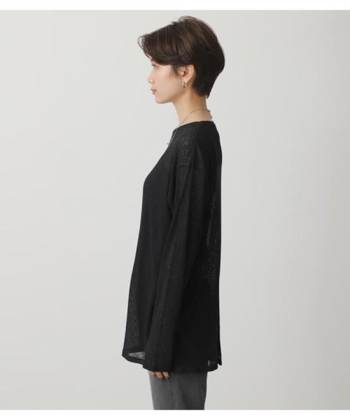 AZUL by moussy(アズールバイマウジー)/SHEER TELECO TOPS/img05