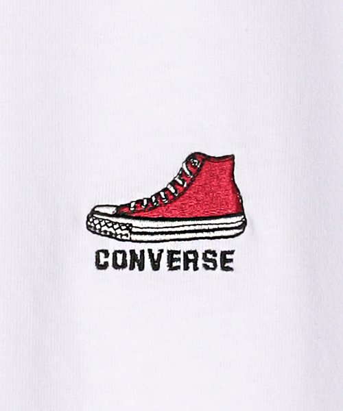 CONVERSE(コンバース)/【CONVERSE】 コンバース ワンポイント シューズ刺繍 半袖Tシャツ/img02