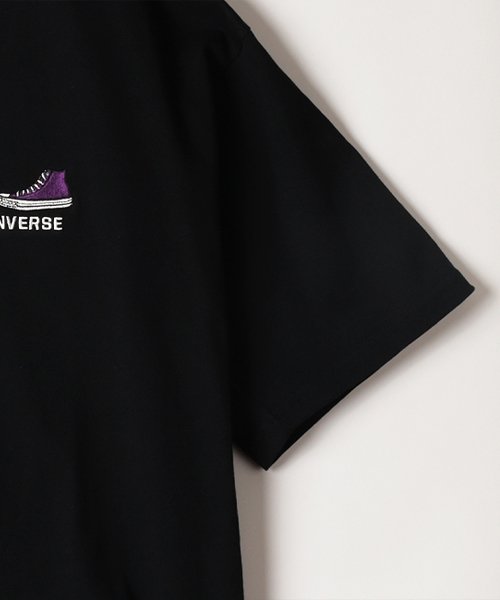 CONVERSE(コンバース)/【CONVERSE】 コンバース 5シューズ刺繍 ブランドロゴ刺繍 半袖Tシャツ/img02