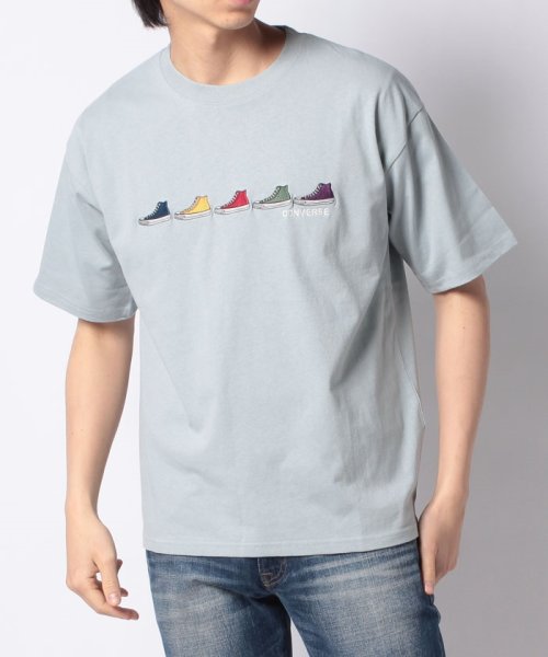 CONVERSE(コンバース)/【CONVERSE】 コンバース 5シューズ刺繍 ブランドロゴ刺繍 半袖Tシャツ/img11