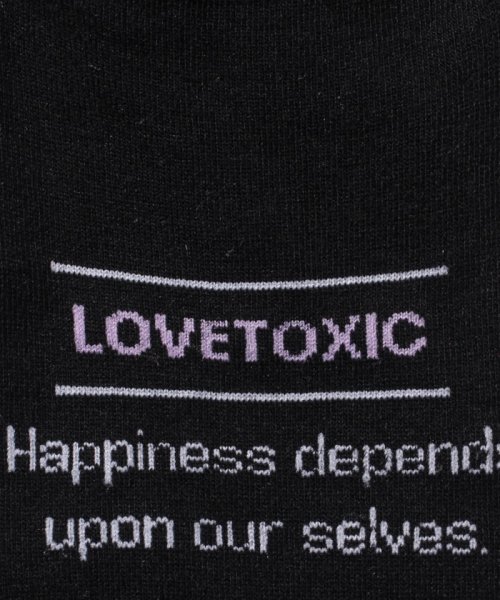 Lovetoxic(ラブトキシック)/フラッグ足裏ロゴスニーカーインソックス/img01