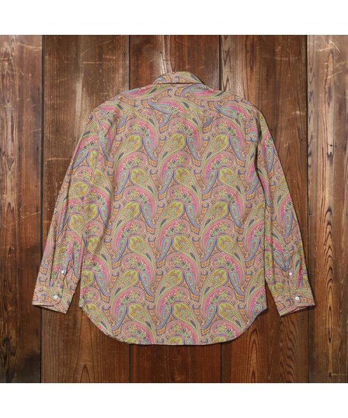 Levi's(リーバイス)/70'S BUTTON UP PAISLEY PARTY GREEN B/img02