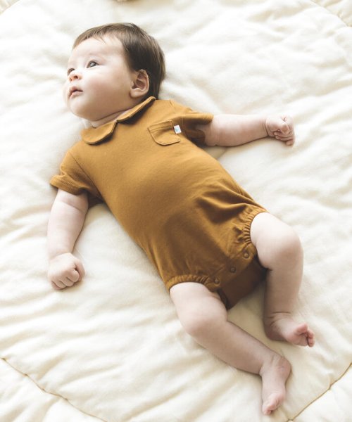 こども ビームス ベビー 丸襟 ボディスーツ 21 50 80cm こどもビームス こどもビームス Magaseek