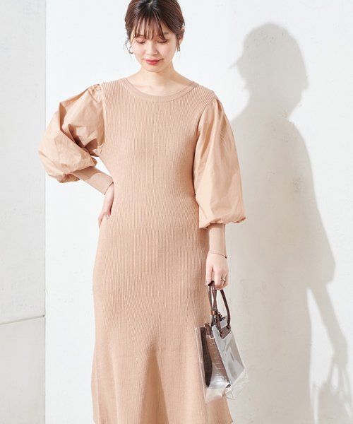 セール 55 Off Natural Couture ぽわん袖切り替えワンピース ナイスクラップ アウトレット Nice Claup Outlet Magaseek