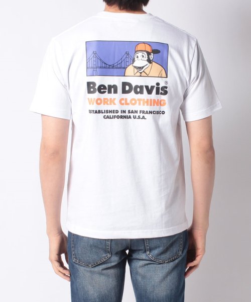 BEN DAVIS(BEN DAVIS)/【BENDAVIS】 ベンデイビス ブリッジ&ゴリラ バックプリント半袖Tシャツ/img09