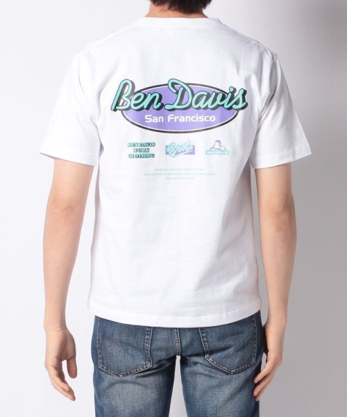 BEN DAVIS(BEN DAVIS)/【BENDAVIS】 ベンデイビス オーバルロゴバックプリント半袖Tシャツ/img10